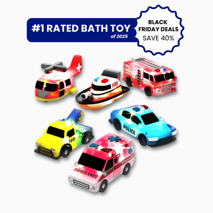 Light Up Bath Toys (6 Pack)