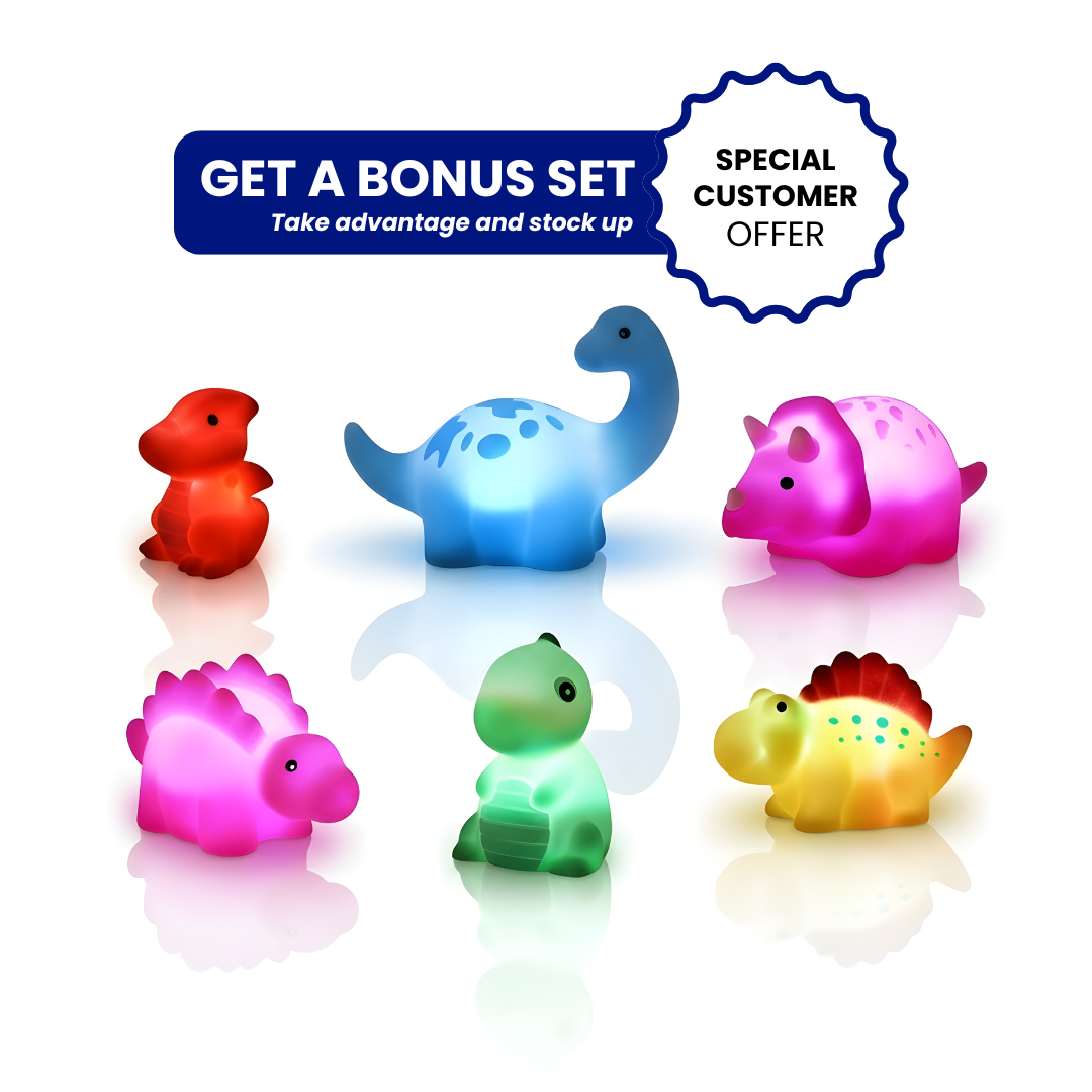 (BONUS) Light Up Bath Toys (6 Pack)