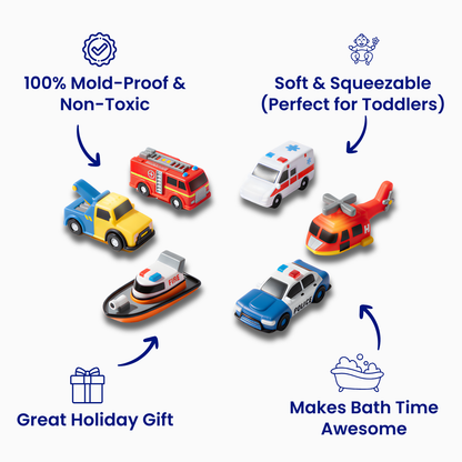 Light Up Bath Toys (6 Pack)