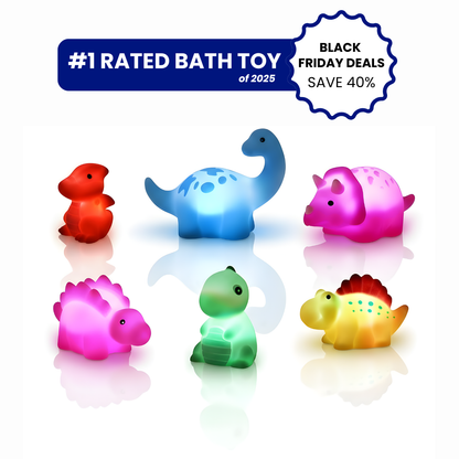 Light Up Bath Toys (6 Pack)